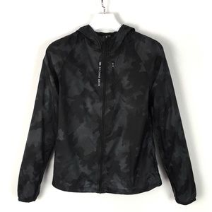 Second Skin Jacket Black Gray Camo Lightweight Zip Front